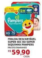 Assaí Atacadista Pampers - fralda descartável super sec ou super sequinha oferta