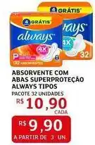 Assaí Atacadista Always - absorvente com abas superprotecao oferta