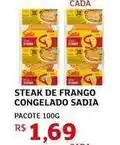 Assaí Atacadista Sadia - steak de frango congelado oferta