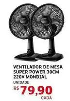 Assaí Atacadista Super - ventilador de mesa power oferta