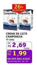 Assaí Atacadista Camponesa - creme de leite oferta