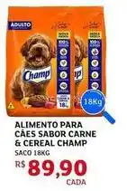 Assaí Atacadista Champ - alimento para cães sabor carne & cereal oferta
