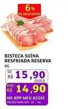 Assaí Atacadista Reserva - bisteca suina resfriada oferta