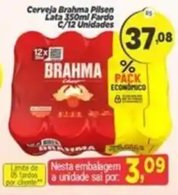 Amarelinha supermercados Cerveja brahma pilson oferta