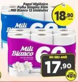 Amarelinha supermercados Papel Higiênico Folha Simples 60m oferta
