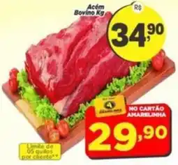 Amarelinha supermercados Acém Bovino oferta
