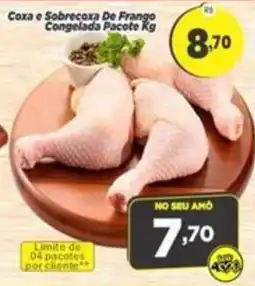 Amarelinha supermercados Coxa e Sobrecoxa De Frango Congelada Pacote Kg oferta