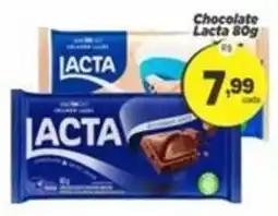 Amarelinha supermercados Chocolate lacta oferta