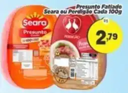 Amarelinha supermercados Presunto fatiado oferta