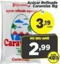 Amarelinha supermercados Açúcar refinado caravelas oferta
