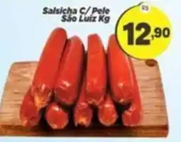 Amarelinha supermercados Salsicha C/ Pele São Luiz oferta