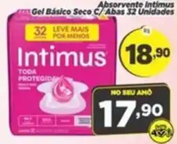 Amarelinha supermercados Absorvente intimus oferta
