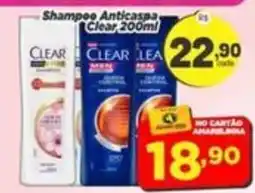 Amarelinha supermercados Shampeee Anticaspa Clear 200ml oferta