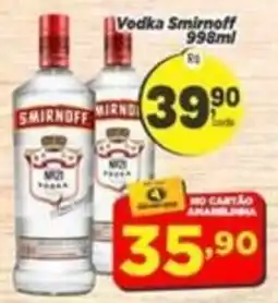 Amarelinha supermercados Vodka smirnoff oferta