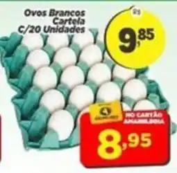Amarelinha supermercados Ovos Brancos Cartela oferta