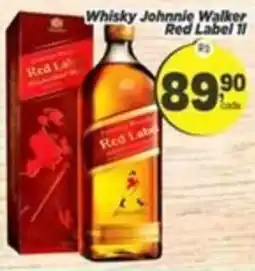 Amarelinha supermercados Whisky Johnnie Walker Red Label II oferta