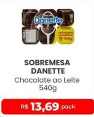 Higa Atacado Sobremesa danette chocolate ao leite oferta