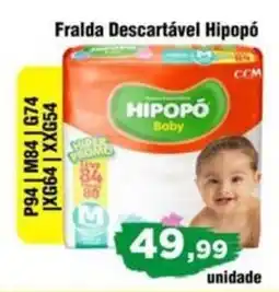 Copercana Fralda descartável hipopó oferta