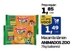 Cometa Supermercados Macarrão lâmen animados zoo oferta