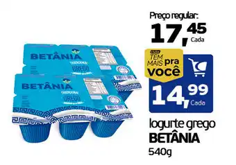 Cometa Supermercados logurte grego betânia oferta