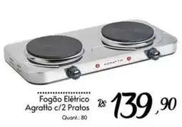 Giassi Supermercados Fogão Elétrico Agratto c/2 Pratos oferta