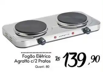 Fogão Elétrico Agratto c/2 Pratos