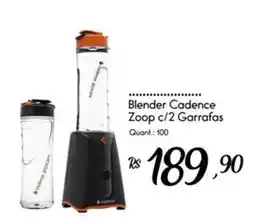 Giassi Supermercados Blender cadence zoop c/2 garrafas oferta