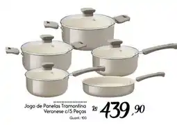 Giassi Supermercados Jogo de Panelas Tramontina Veronese c/5 Peças oferta