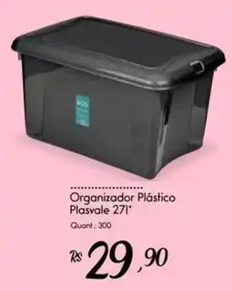 Giassi Supermercados Organizador Plástico Plasvale 27l oferta
