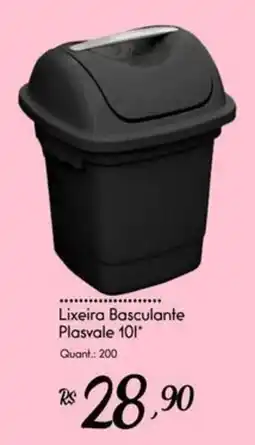Giassi Supermercados Lixeira Basculante Plasvale 10l* oferta