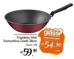Giassi Supermercados Frigideira Wok Tramontina Loreto 28cm oferta