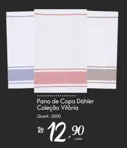 Giassi Supermercados Pano de Copa Döhler Coleção Vitória oferta
