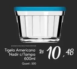 Giassi Supermercados Tigela Americana Nadir c/Tampa oferta