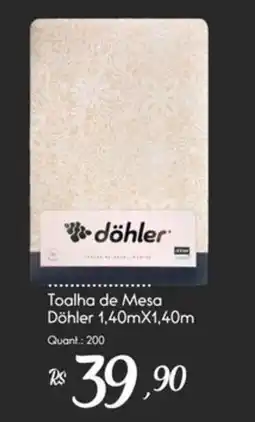 Giassi Supermercados Toalha de Mesa Döhler oferta