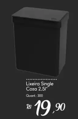 Giassi Supermercados Lixeira single coza 2,5l oferta