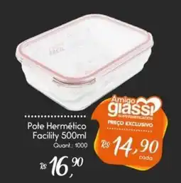 Giassi Supermercados Pote Hermético Facilify oferta