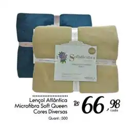 Giassi Supermercados Lençol Atlântica Microfibra Soft Queen oferta
