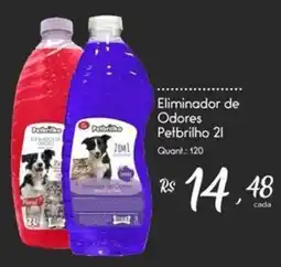 Giassi Supermercados Eliminador de Odores Petbrilho 2l oferta