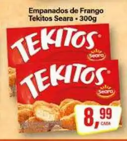 Rede Supermarket Empanados de Frango Tekitos Seara oferta