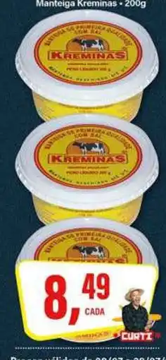 Rede Supermarket Manteiga Kreminas oferta