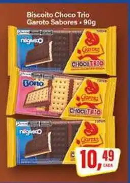 Rede Supermarket Biscoito Choco Trio Garoto Sabores oferta