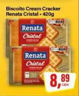 Rede Supermarket Biscoito Cream Cracker Renata Cristal oferta