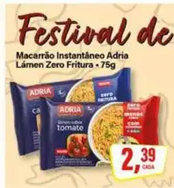 Rede Supermarket Macarrão Instantâneo Adria Lámen Zero Fritura oferta