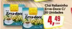 Rede Supermarket Chá Italianinho Erva-Doce C/ 10 Unidades oferta
