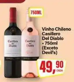 Rede Supermarket Vinho Chileno Casillero Del Diablo - 750ml oferta