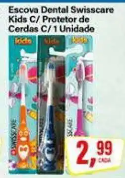 Rede Supermarket Escova Dental Swisscare Kids oferta