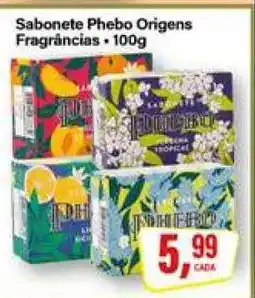 Rede Supermarket Sabonete Phebo Origens oferta