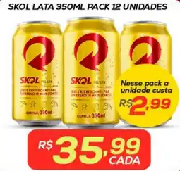 Belem Supermercados Skol lata 350ml oferta