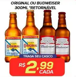 Belem Supermercados Cerveja original ou budweiser oferta
