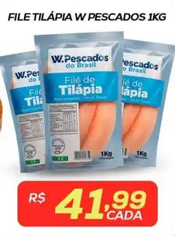 Belem Supermercados File tilápia w pescados 1kg oferta